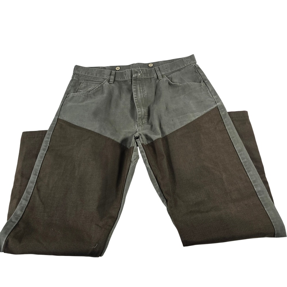 Wrangler Pro Gear Mens Upland Hunting Pants Green Brown Ripstop PG101LD 38x32 - Picture 1 of 9